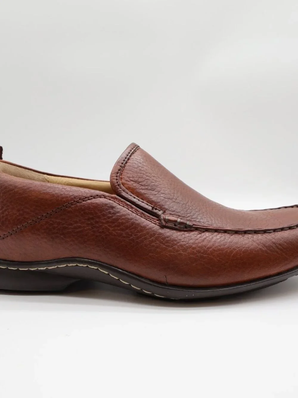 Hush Puppies GT Loafers Mens 9W Red Brown Leather Slip On Bounce H12466